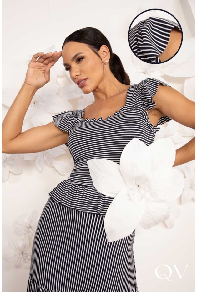 CONJUNTO VICOLYCRA LISTRADO MARINHO - LEKAZIS CONJUNTO VICOLYCRA LISTRADO MARINHO - LEKAZIS