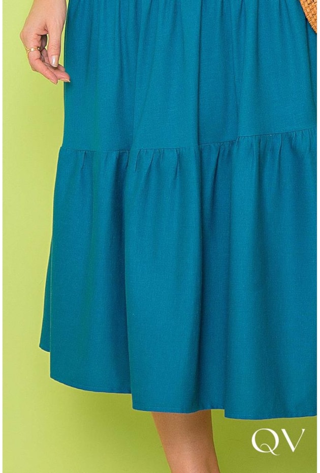 CONJUNTO VISCOLINHO MAXI MIDI AZUL - PURO SHARMY CONJUNTO VISCOLINHO MAXI MIDI AZUL - PURO SHARMY