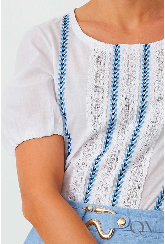 CROPPED BORDADO COM ENTREMEIOS OFF WHITE - CORA CANELA CROPPED BORDADO COM ENTREMEIOS OFF WHITE - CORA CANELA