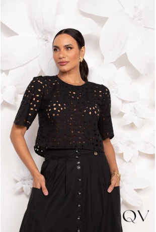 CROPPED DE LAISE PRETO - LEKAZIS