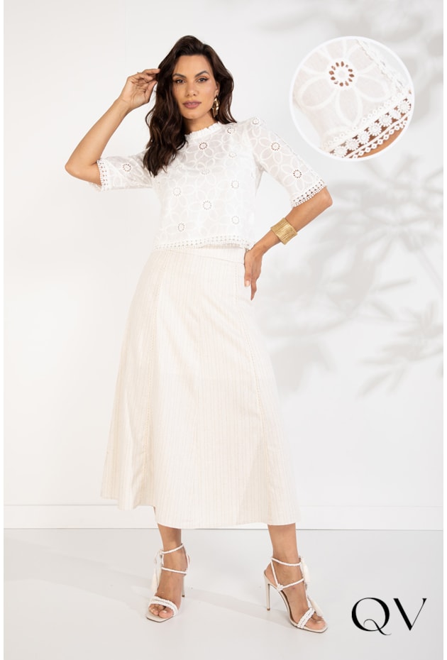 CROPPED LAISE BORDADO OFF - LEKAZIS CROPPED LAISE BORDADO OFF - LEKAZIS