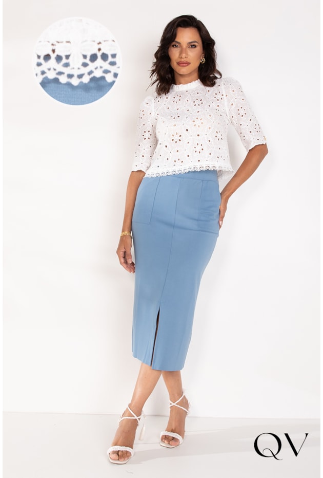 CROPPED LAISE BRANCO - LEKAZIS CROPPED LAISE BRANCO - LEKAZIS