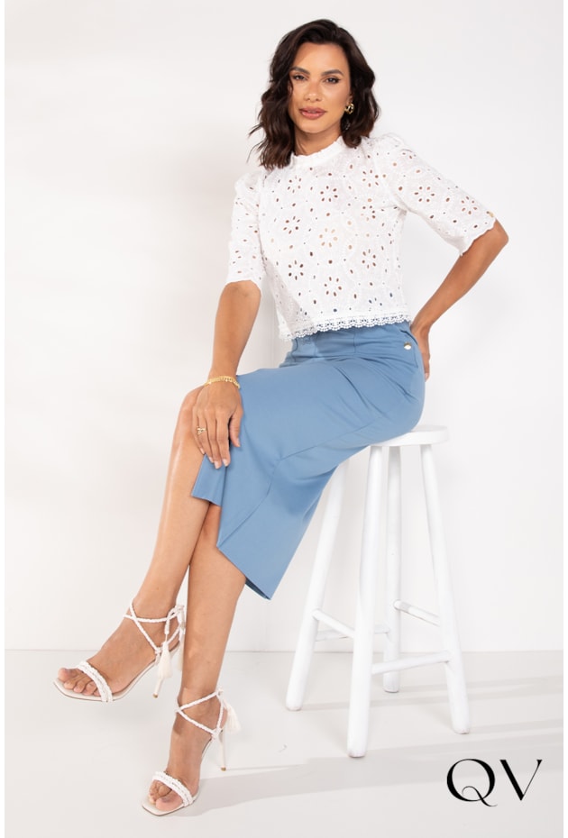 CROPPED LAISE BRANCO - LEKAZIS CROPPED LAISE BRANCO - LEKAZIS