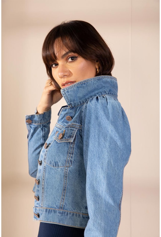JAQUETA EM JEANS AZUL - LEKAZIS JAQUETA EM JEANS AZUL - LEKAZIS