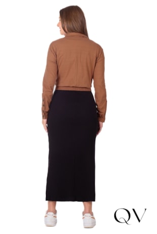 JAQUETA EM MALHA TEXTURIZADA MARROM CLARO - HAPUK