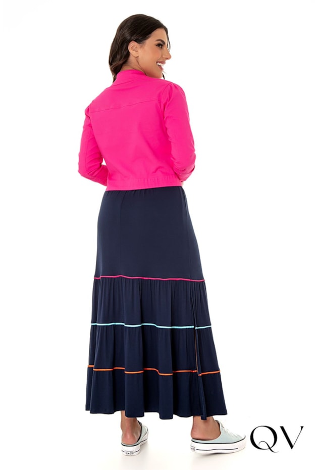 JAQUETA JEANS COLOR PINK - HAPUK JAQUETA JEANS COLOR PINK - HAPUK