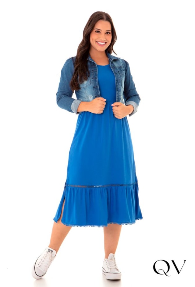 JAQUETA JEANS COM BORDADO DE CORAÇÕES AZUL ESCURO - HAPUK JAQUETA JEANS COM BORDADO DE CORAÇÕES AZUL ESCURO - HAPUK