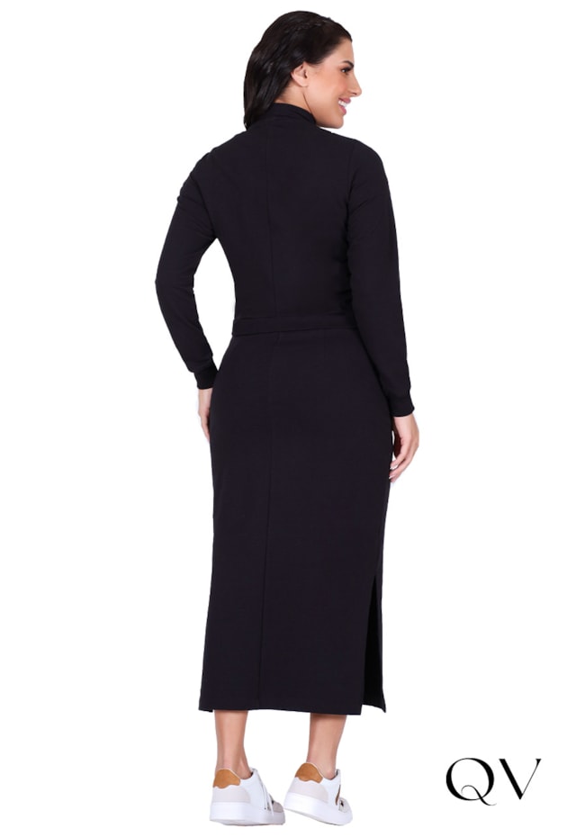 JAQUETA MOLETINHO COM ZÍPER PRETO - HAPUK JAQUETA MOLETINHO COM ZÍPER PRETO - HAPUK