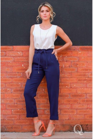 REGATA CREPE BASIC OFF WHITE - LUZIA FAZZOLLI