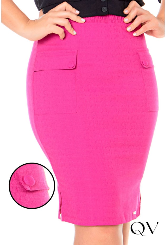 SAIA COM BOLSOS FRONTAIS PINK - HAPUK SAIA COM BOLSOS FRONTAIS PINK - HAPUK