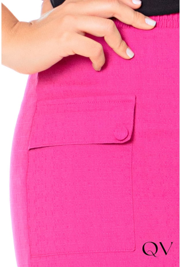 SAIA COM BOLSOS FRONTAIS PINK - HAPUK SAIA COM BOLSOS FRONTAIS PINK - HAPUK