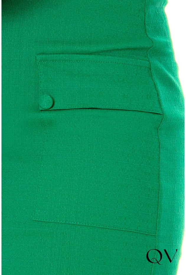 SAIA COM BOLSOS FRONTAIS VERDE - HAPUK