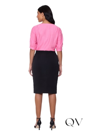 SAIA EM ALFAIATARIA COM LAÇO PRETO - HAPUK