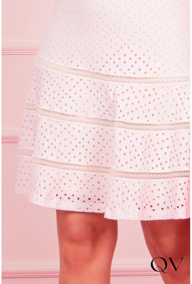 SAIA EM MALHA LAISE OFF WHITE - PURO SHARMY SAIA EM MALHA LAISE OFF WHITE - PURO SHARMY