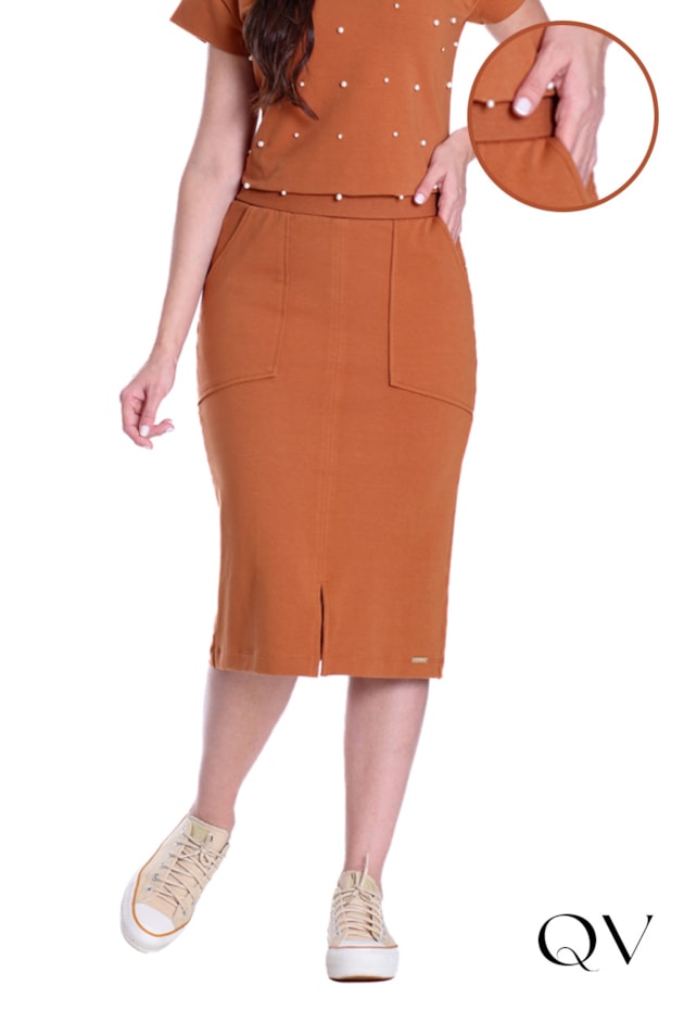 SAIA EM MOLECOTTON E RIBANA CARAMELO - HAPUK SAIA EM MOLECOTTON E RIBANA CARAMELO - HAPUK
