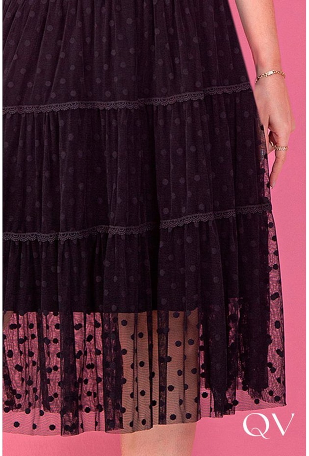 SAIA EM TULE DE POÁ PRETO - PURO SHARMY SAIA EM TULE DE POÁ PRETO - PURO SHARMY