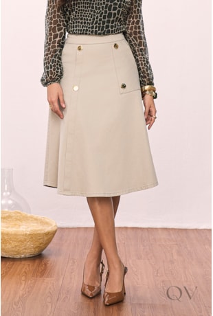 SAIA EVASÊ EM SARJA BEGE - TITANIUM JEANS