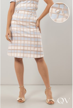SAIA EVASÊ EM SARJA ESTAMPADO - LAURA ROSA