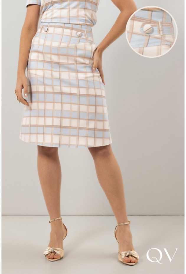 SAIA EVASÊ EM SARJA ESTAMPADO - LAURA ROSA