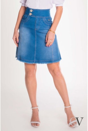 SAIA EVASÊ JEANS CÓS DIFERENCIADO E BARRA DESFIADA - VIA TOLENTINO