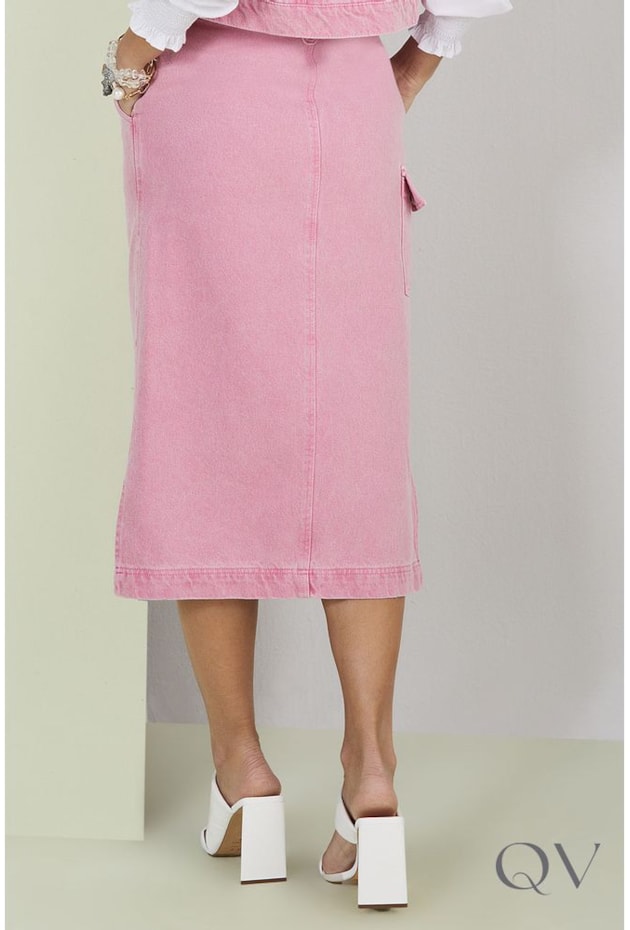 SAIA EVASÊ SARJA COLOR TRANSPASSADA ROSA - TITANIUM JEANS