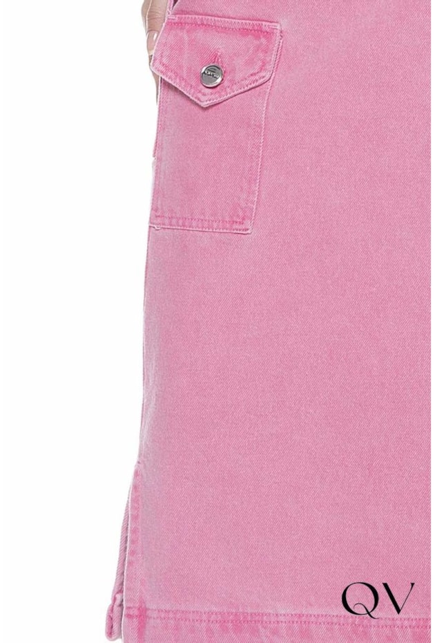 SAIA EVASÊ SARJA COLOR TRANSPASSADA ROSA - TITANIUM JEANS