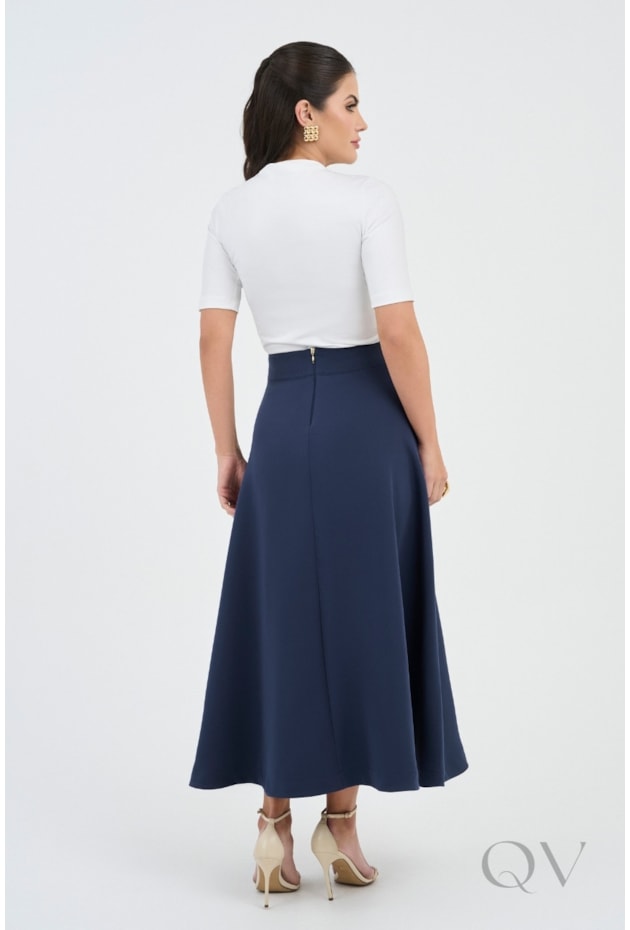 SAIA GODÊ EM ALFAIATARIA AZUL MARINHO - VIA TOLENTINO