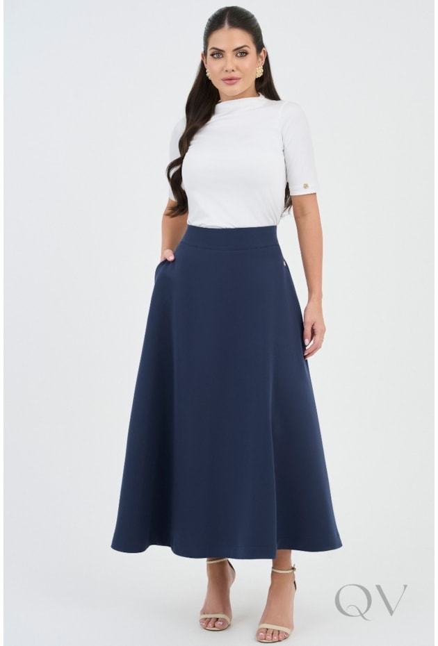 SAIA GODÊ EM ALFAIATARIA AZUL MARINHO - VIA TOLENTINO