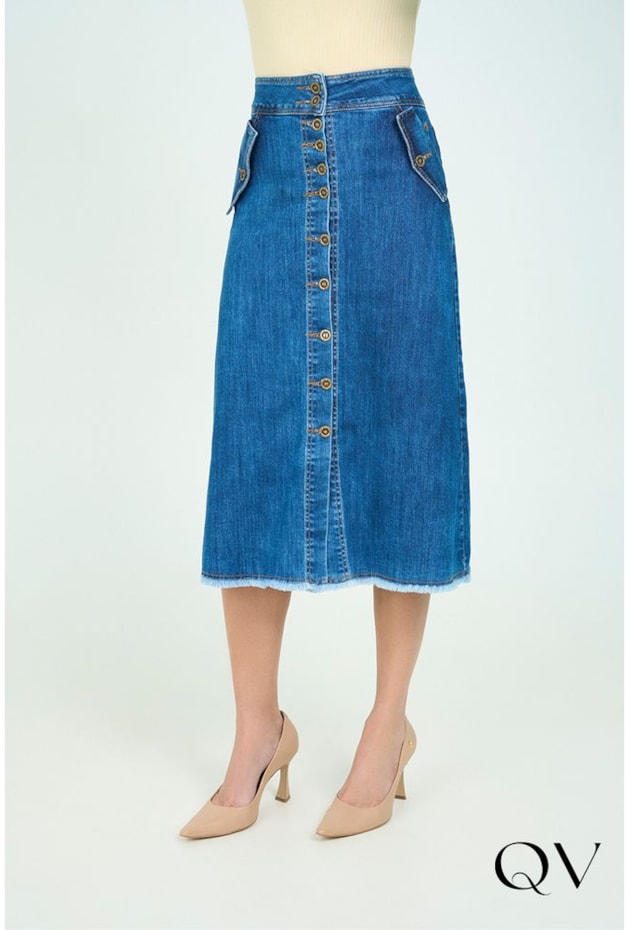SAIA JEANS COM DETALHE DE LAPELAS - VIA TOLENTINO SAIA JEANS COM DETALHE DE LAPELAS - VIA TOLENTINO