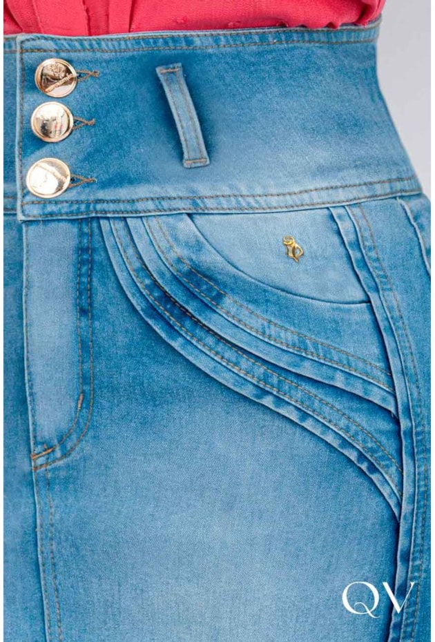 SAIA JEANS COM PASSANTES E PREGAS - VIA TOLENTINO