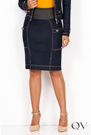 SAIA JEANS COM RECORTES E MARTINGALES - VIA TOLENTINO