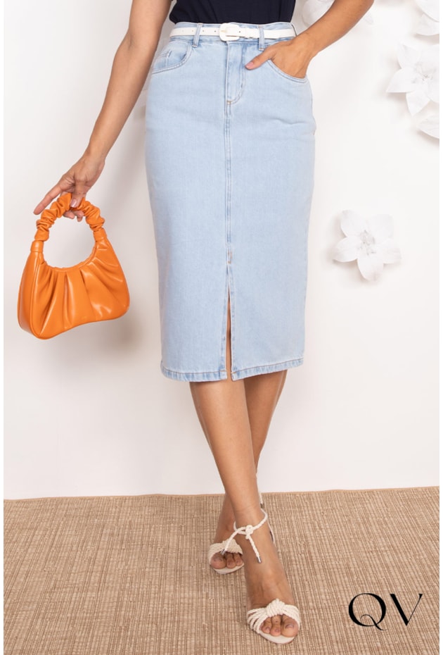 SAIA JEANS FENDA FRONTAL AZUL - LEKAZIS SAIA JEANS FENDA FRONTAL AZUL - LEKAZIS