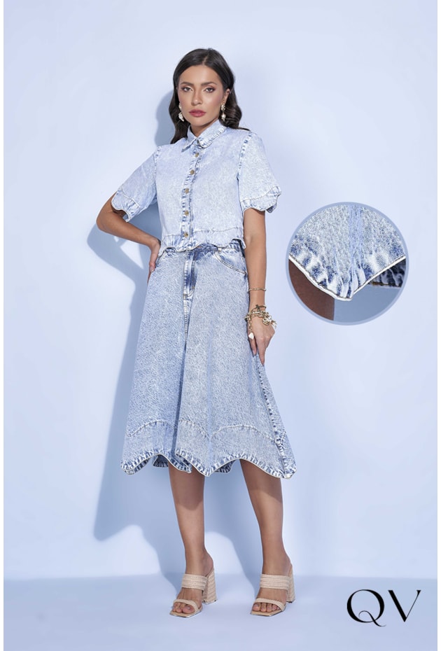 SAIA JEANS GODÊ BARRA ARREDONDADA - TITANIUM JEANS