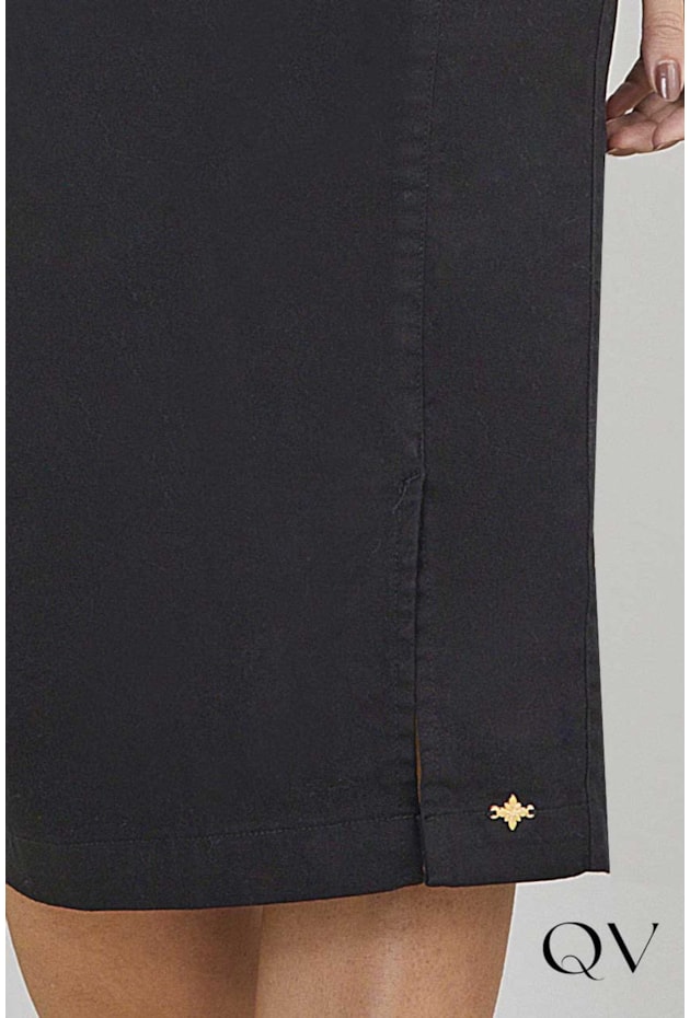 SAIA JEANS LÁPIS PRETO - TITANIUM JEANS SAIA JEANS LÁPIS PRETO - TITANIUM JEANS