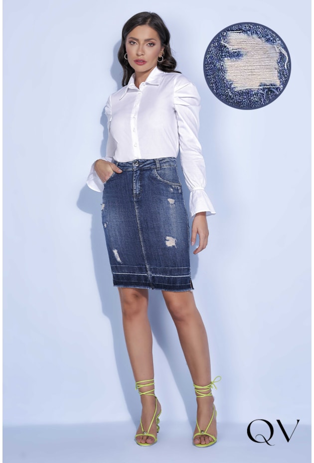 SAIA JEANS TRADICIONAL DESTROYER - TITANIUM JEANS SAIA JEANS TRADICIONAL DESTROYER - TITANIUM JEANS