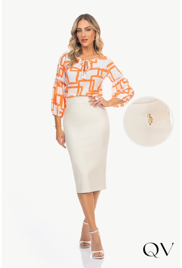 SAIA LÁPIS COURO ECO OFF - VIA TOLENTINO SAIA LÁPIS COURO ECO OFF - VIA TOLENTINO