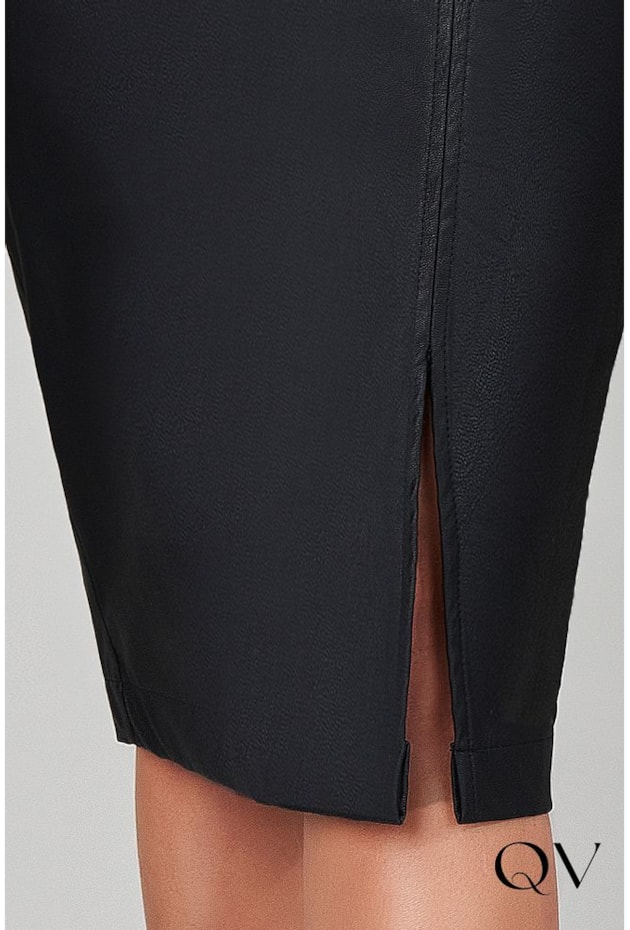 SAIA LÁPIS COURO FAKE PRETO - TITANIUM JEANS SAIA LÁPIS COURO FAKE PRETO - TITANIUM JEANS