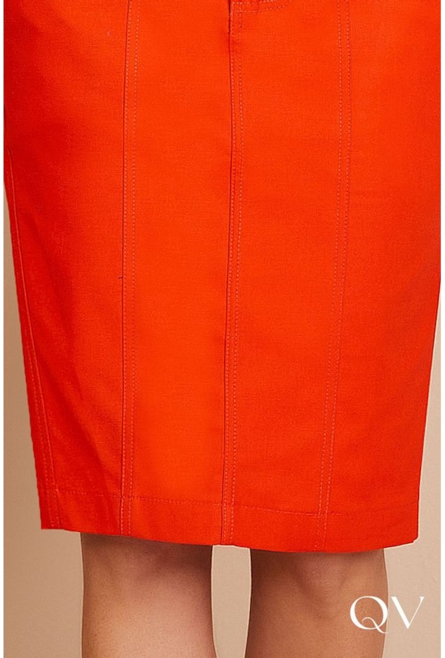 SAIA LÁPIS EM SARJA LARANJA - TITANIUM JEANS SAIA LÁPIS EM SARJA LARANJA - TITANIUM JEANS