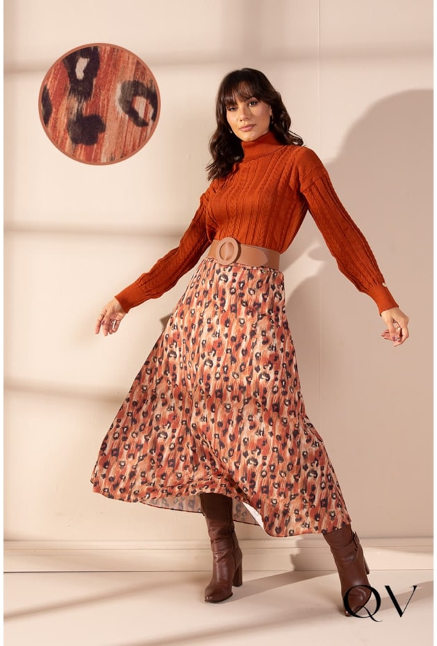 SAIA LONGA ANIMAL PRINT - LEKAZIS