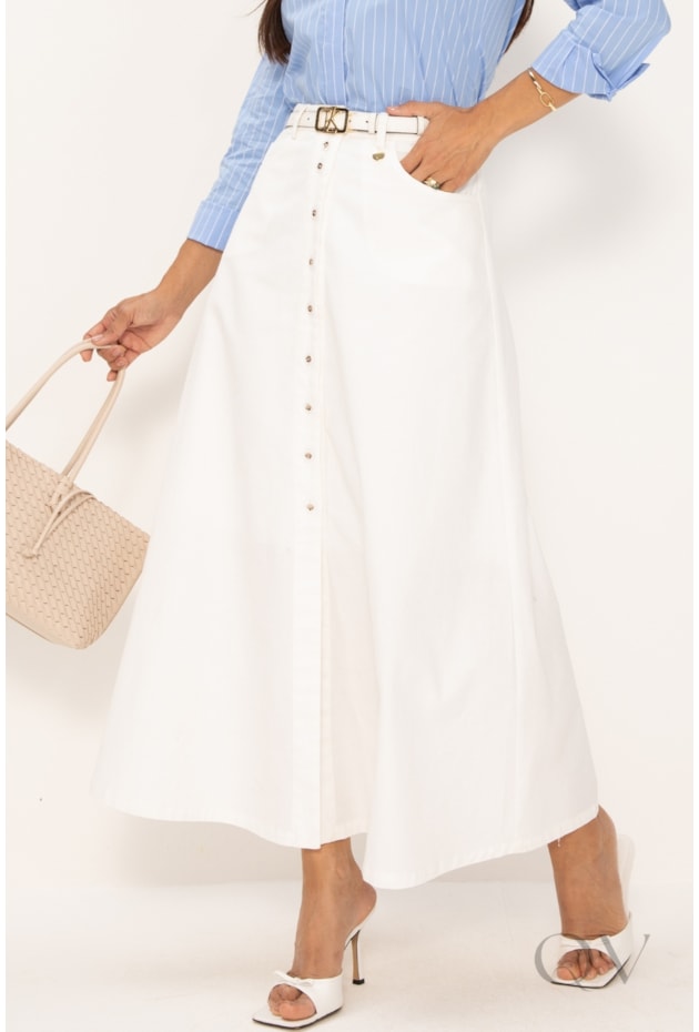 SAIA LONGA EM SARJA OFF WHITE - LEKAZIS