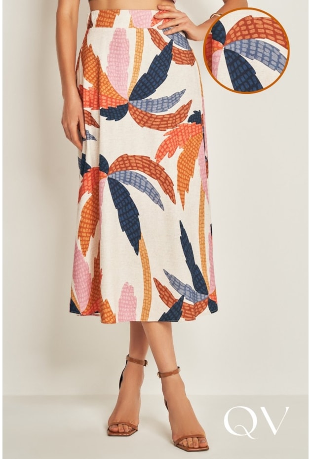 SAIA LONGA EM VISCOLINHO BUTTER - DOCE TRAMA