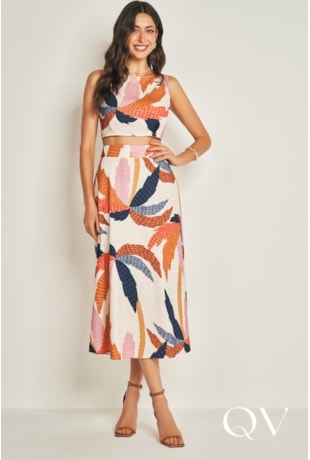 SAIA LONGA EM VISCOLINHO BUTTER - DOCE TRAMA