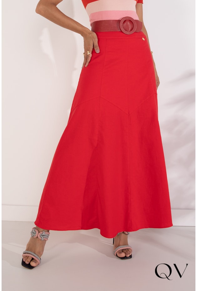 SAIA LONGA LINHO VERMELHO - LEKAZIS SAIA LONGA LINHO VERMELHO - LEKAZIS