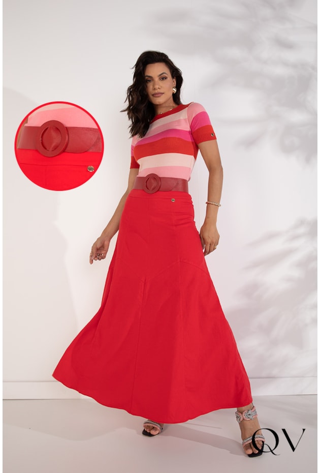 SAIA LONGA LINHO VERMELHO - LEKAZIS SAIA LONGA LINHO VERMELHO - LEKAZIS