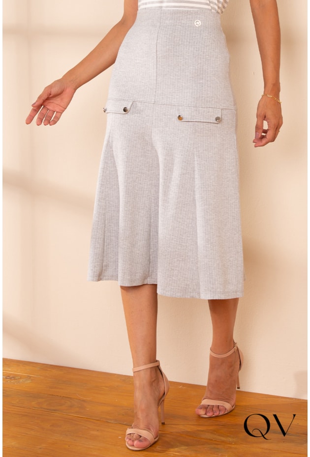 SAIA MALHA RISCA DE GIZ CINZA - LEKAZIS SAIA MALHA RISCA DE GIZ CINZA - LEKAZIS