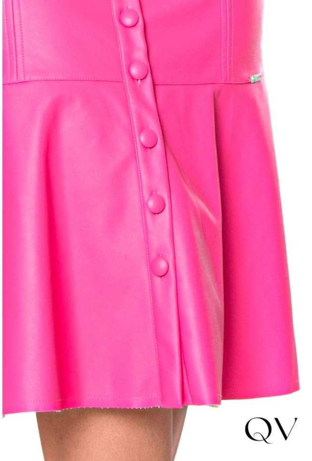 SAIA MIDI COURO ECO PINK - HAPUK SAIA MIDI COURO ECO PINK - HAPUK