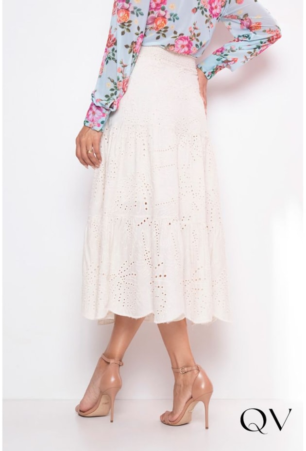 SAIA MIDI EM LAISE OFF WHITE - LEKAZIS SAIA MIDI EM LAISE OFF WHITE - LEKAZIS