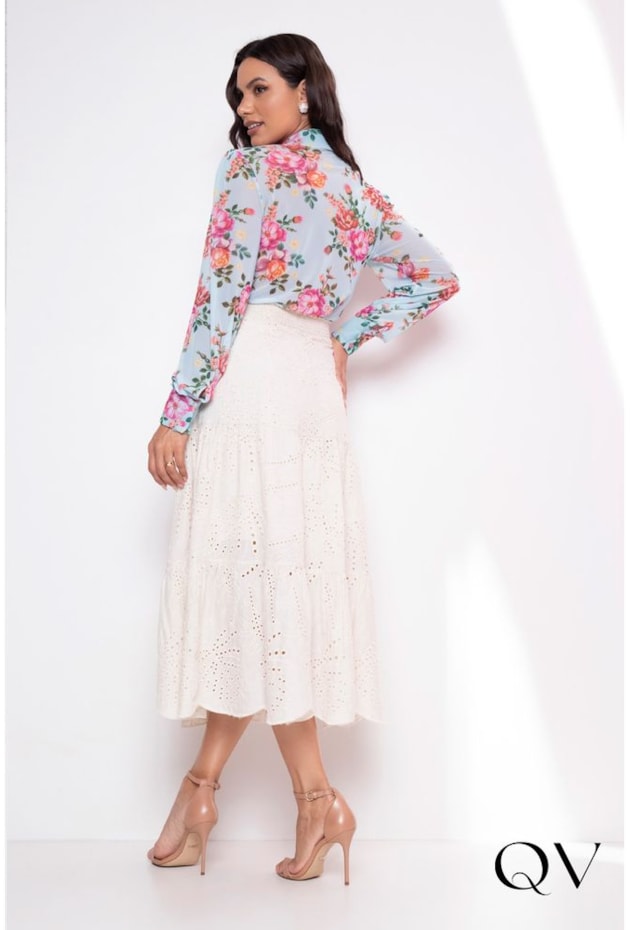 SAIA MIDI EM LAISE OFF WHITE - LEKAZIS SAIA MIDI EM LAISE OFF WHITE - LEKAZIS