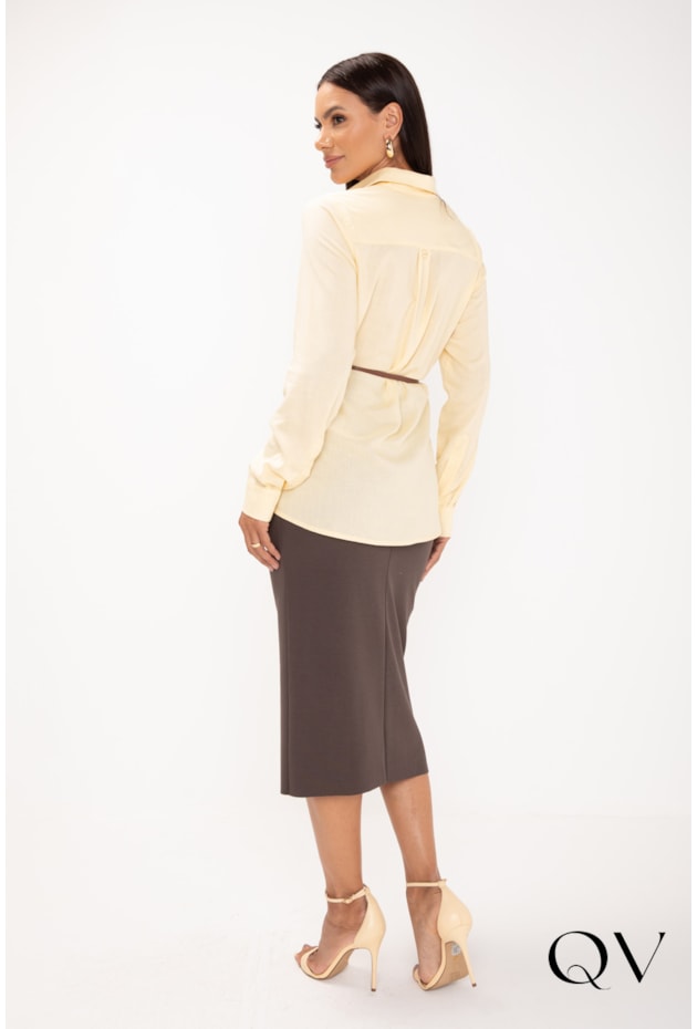 SAIA MIDI EM MALHA PONTO ROMA MARROM - LEKAZIS SAIA MIDI EM MALHA PONTO ROMA MARROM - LEKAZIS