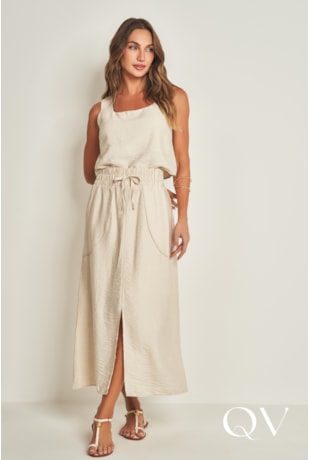 SAIA MIDI EM PLANO VISCOFLOW PERÓLA - DOCE TRAMA